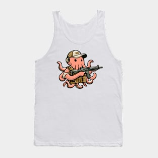 Tactical Octopus Adventure Tee: Where Intelligence Meets Style Tank Top